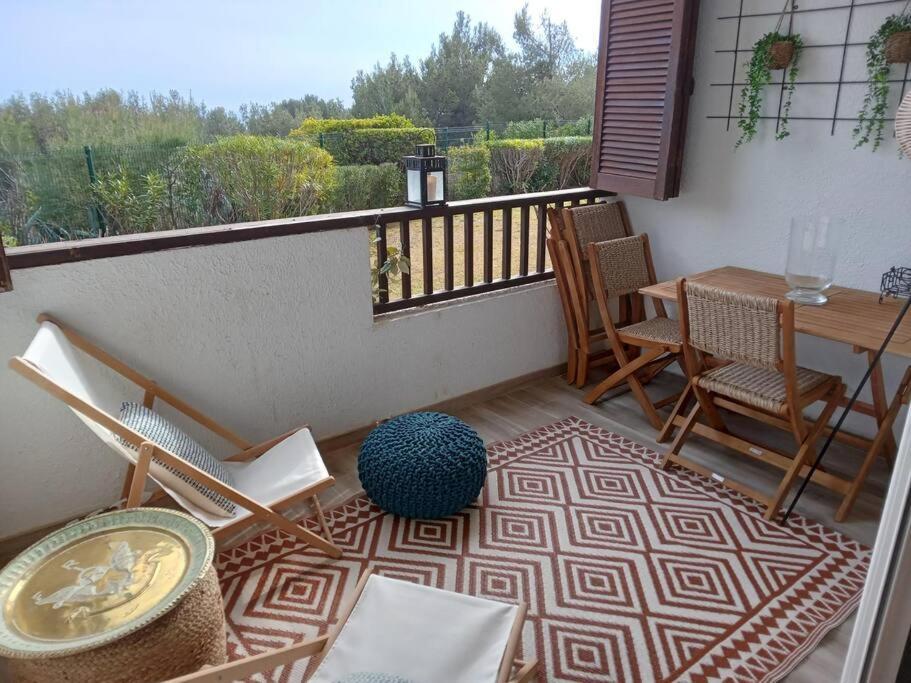 Superbe Appartement Piscine, Tennis, Vue Mer Et Decore Avec Gout Cassis Exterior foto