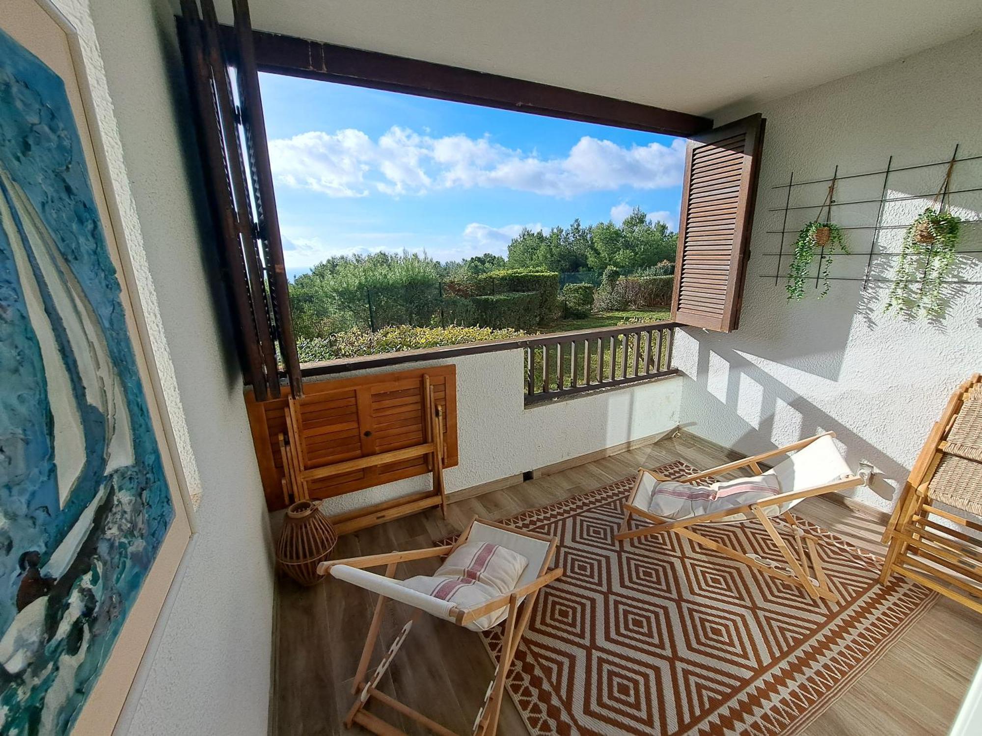 Superbe Appartement Piscine, Tennis, Vue Mer Et Decore Avec Gout Cassis Exterior foto